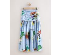 next Jupe longue en satin botanique Kew Collection bleu FR 44 (EU 42)