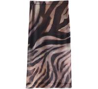 Next Jupe marron / brocart, Taille 54