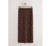 next Jupe Maxi en dentelle Brun FR 40 (EU 38)
