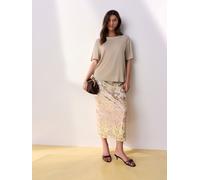 next Jupe Maxi fleurie Tabitha Simmons X Next crème FR 48 Long (EU 46 L)