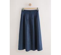 next Jupe mi-longue en lin N. Premium bleu FR 44 Long (EU 42 L)