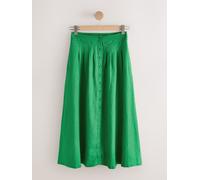 Next Jupe mi-longue en lin N. Premium vert FR 48 Short (EU 46 S)
