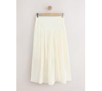 next Jupe Midi plissée crème FR 40 Regular (EU 38 R)