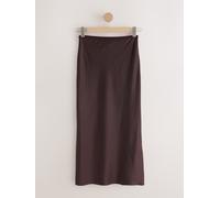 Next Jupe Midi Satin Brun XL Regular (FR 50-52)