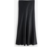 next Jupe Midi Satin Noir FR 38 Petite (EU 36 P)