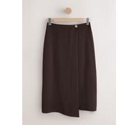 next Jupe portefeuille mi-longue Brun FR 38 Tall (EU 36 T)