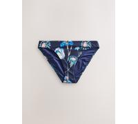 Next Kew Collection Navy Floral High Leg Print Bikini Bottoms
