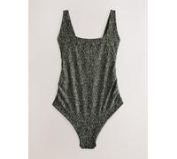 Next Khaki Green/Black Maternity Scoop Swimsuit