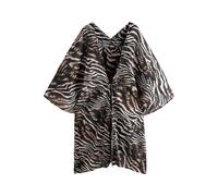 Next Kimono crème / marron / noir, Taille L
