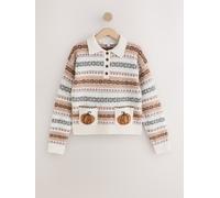 Next Knitted Long Sleeve Polo Jumper crème S Petite (FR 38-40)