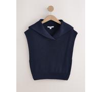 Next Knitted Sailor Collar Tank Top bleu M (FR 42-44)