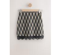 Next Lace Trim Mini Skirt Noir FR 40 (EU 38)