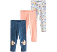 Next Leggings bleu marine / jaune / abricot / blanc naturel, Taille 122