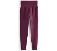 NEXT Femme Legging côtelé à Taille Haute sans Coutures Wine Red S
