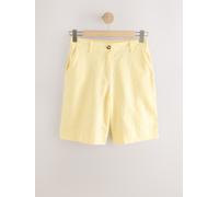 Next Lemon Yellow Linen Blend Knee Shorts Lemon Yellow EU 36 Regular (UK 8)