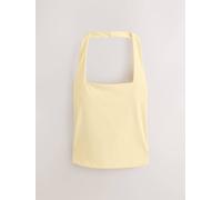 Next Lemon Yellow N. Premium Square Neck Halter Top