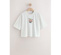 Next Lemon Yellow Stripe Sparkle Teacup Short Sleeve T-Shirt