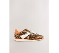 Next Leopard Forever Comfort Panel Detail Lace-Up Trainers