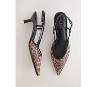 Next Leopard Forever Comfort Pointed Mesh Slingback Heels Leopard EU 36 (UK 3.5)