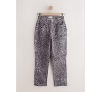 Next Leopard Print Hourglass Classic High Rise Straight Jeans
