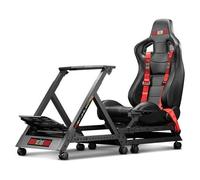 Cockpit de simulation auto - GT Track - Noir - Réglable en hauteur - 138x120x55 cm - Confort optimal