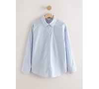 Next Light Blue/Brown Stripe Oversized Boyfriend Shirt Light Blue/Brown Stripe EU 46 (UK 18)