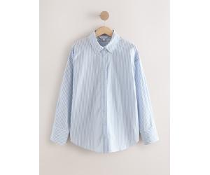 Next Light Blue/Brown Stripe Oversized Boyfriend Shirt Light Blue/Brown Stripe EU 48 (UK 20)