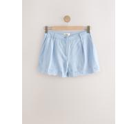 Next Light Blue Scalloped Hem Embroidered Linen Rich Shorts Light Blue 18 R