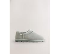 Next Light Grey Suede Mini Boot Slippers