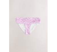 Next Lilac Purple Zigzag Print Roll Top Bikini Bottoms