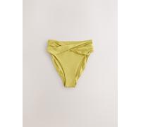 Next Lime Green High Waist High Leg Bikini Bottoms