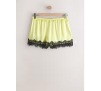 Next Lime Green Lace Trim Shorts Lime Green EU 38 (UK 10)