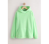 Next Lime Green Soft Teddy Borg Longsleeve Hoodie