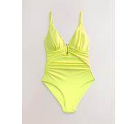 Next Lime Green Utrim Tummy Control Plunge Swimsuit