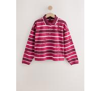 next Long Sleeve Embellished Rugby Top rouge XS (FR 36)