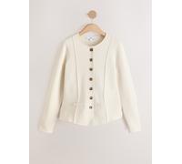 next Long Sleeve Structured Knitted Jacket crème XS Reg (FR 36)