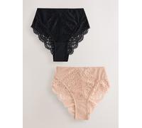 next Lot de 2 culottes Tummy Control en dentelle Nue FR 40 (EU 38)