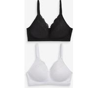 Next Lot de 2 Soutiens-gorge en dentelle confort sans armatures B-G