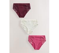 Next Lot de 3 culottes en modal et dentelle violet FR 48 (EU 46)
