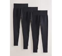 Next Lot de 3 leggings taille haute côtelés sans coutures