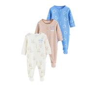 NEXT Lot de 3 pyjamas bébé garçon, Bleu / Ecru Bear, 56