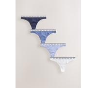 next Lot de 4 culottes à logo en coton bleu FR 42 (EU 40)