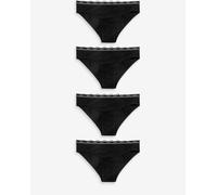 next Lot de 4 culottes à logo en coton Noir FR 50 (EU 48)