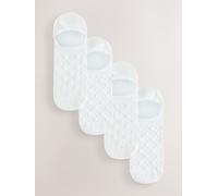 Next Lot de 4 paires de chaussettes invisibles texturées caur/fleurs