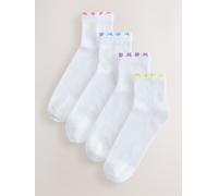Next Lot de 4 paires de chaussettes raccourcies à double passepoil