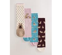 Next Lot de 4 paires de socquettes Rose Un an