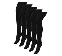 NEXT Lot de 5 collants opaques basiques 60 deniers, Noir , XL