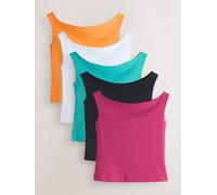 next Lot de 5 gilets à col carré Noir XL (FR 50-52)