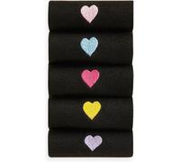 Next Lot de 5 paires de socquettes à motif brodé Noir Un an