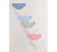 next Lot de 7 culottes en coton et dentelle bleu FR 38 (EU 36)